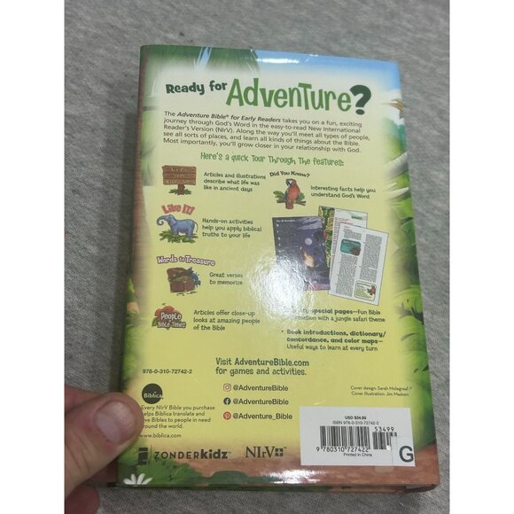 Nirv Adventure Bible for Early Readers By Lawrence O. Richards Hardcover 2014 - Picture 7 of 10